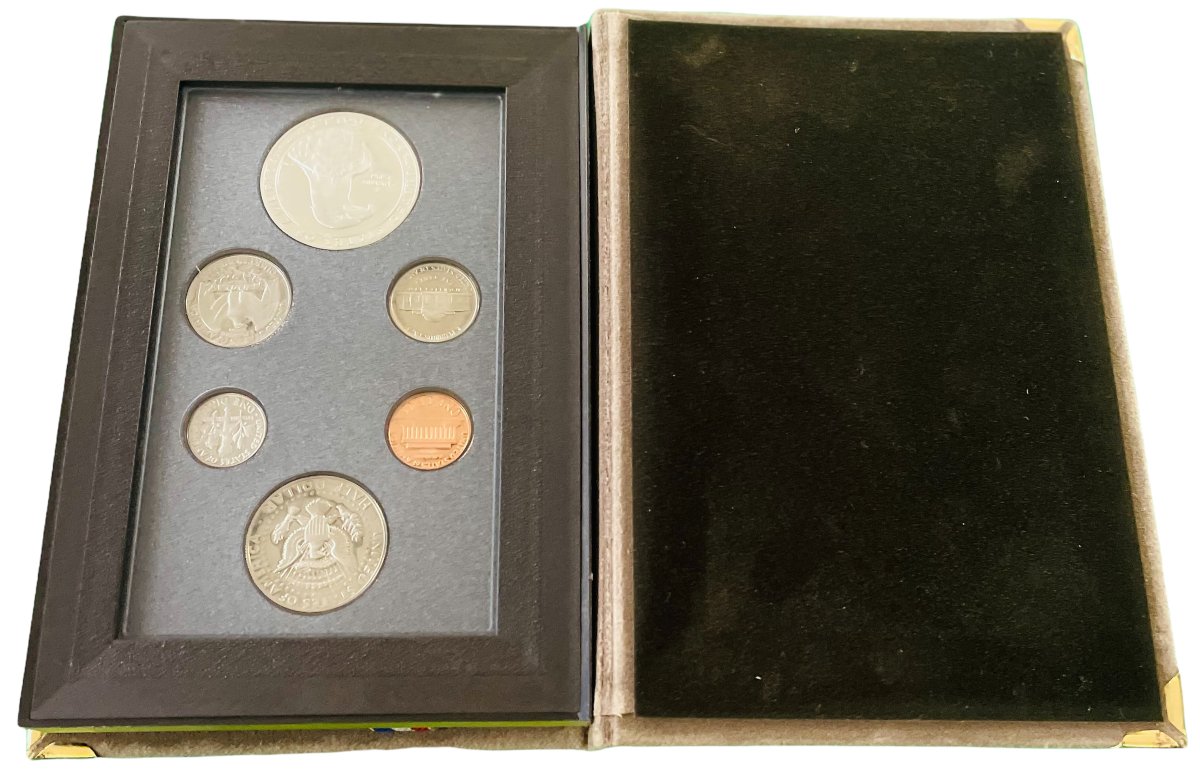 США набор из 6 монет 1983 олимпиада, дискобол, S серебро PROOF 7-4-2-20