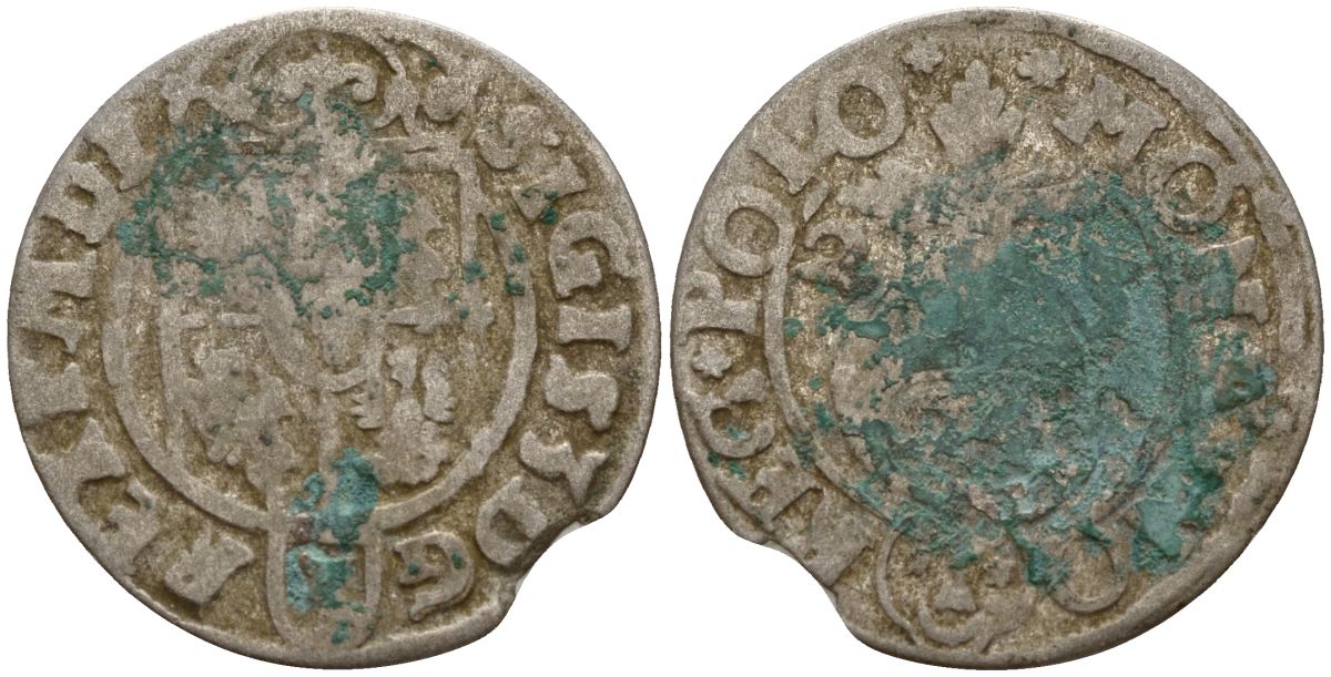 Польша 3 полкера (3 полторака - 1 крейцер) ND (1620-1627) Сигизмунд III Ваза (1587-1632) KM 41 серебро 4158-824