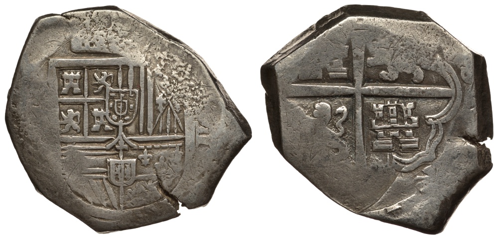 Испания 8 реалов 1620-е Севилья КМ 80 серебро 00-815-69