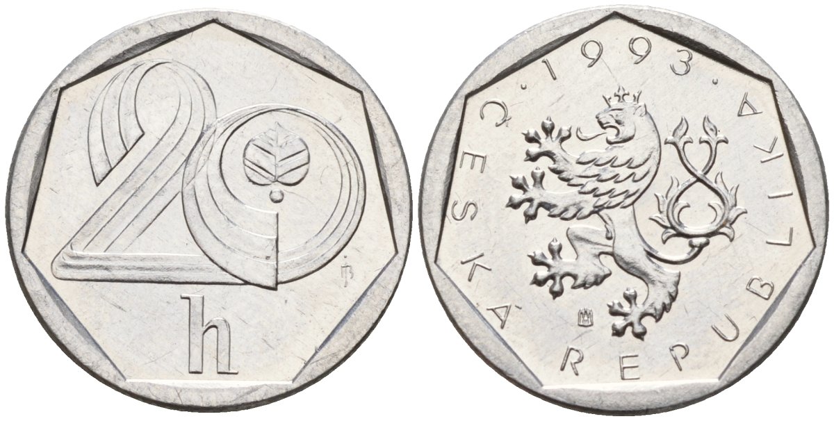 Словения 20 геллеров 1993 HM KM 2.1 алюминий 4152-863