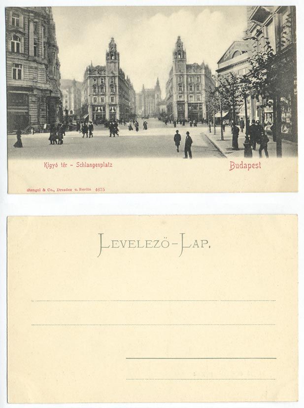ВЕНГРИЯ БУДАПЕШТ ШЛАНГЕНПЛАТЦ - до 1917 153-13-21