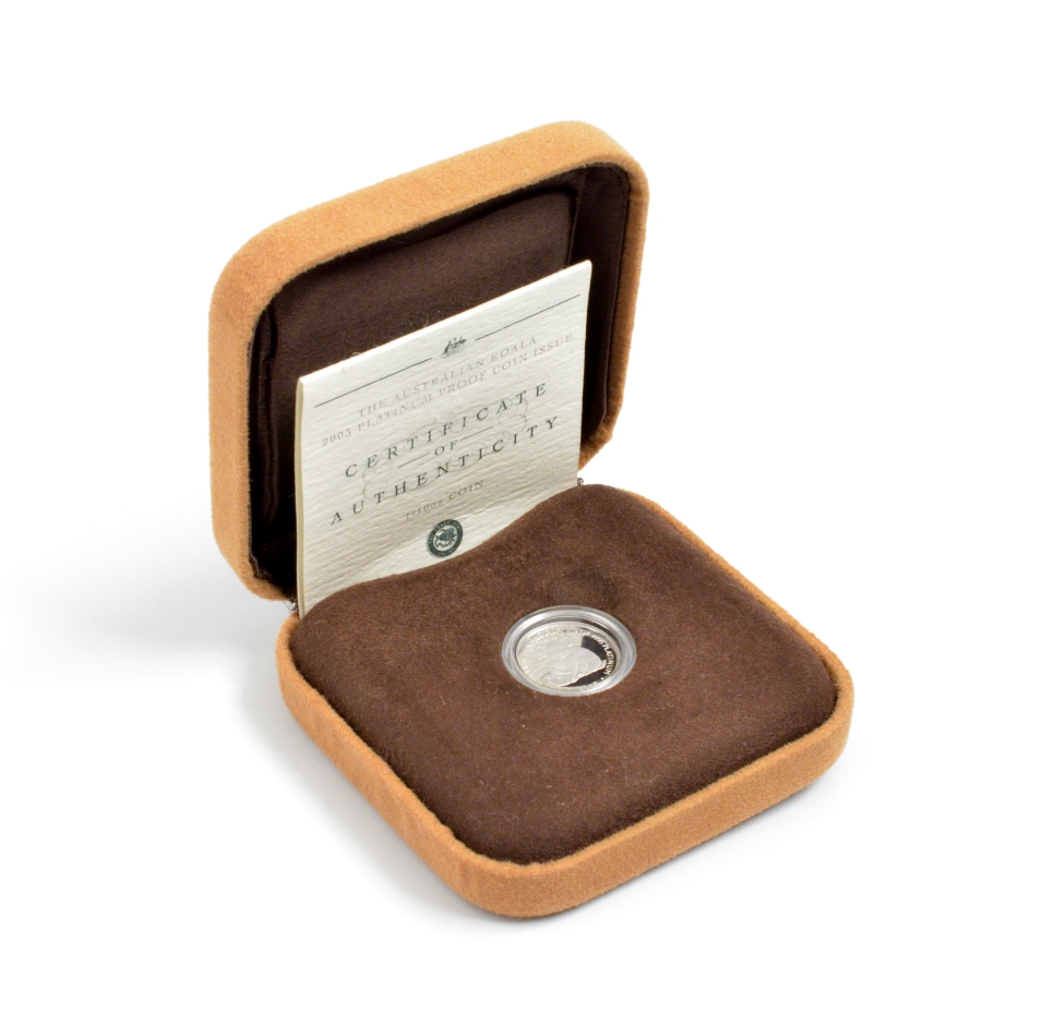 Австралия 15 долларов 2003 коала KM 926 платина PROOF 7-4-1-46