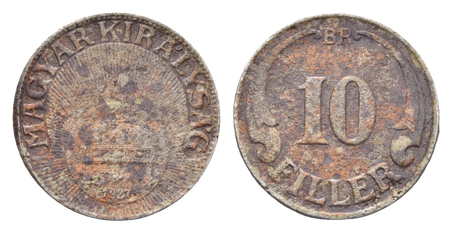 Венгрия 10 филлеров 1927 BP KM 507 медно-никель 4665-734