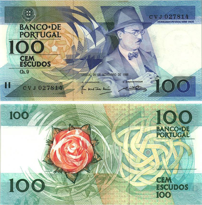 Португалия 100 эскудо 1988 Pick 179f бумага UNC (ПРЕСС) 8606-32-2-2