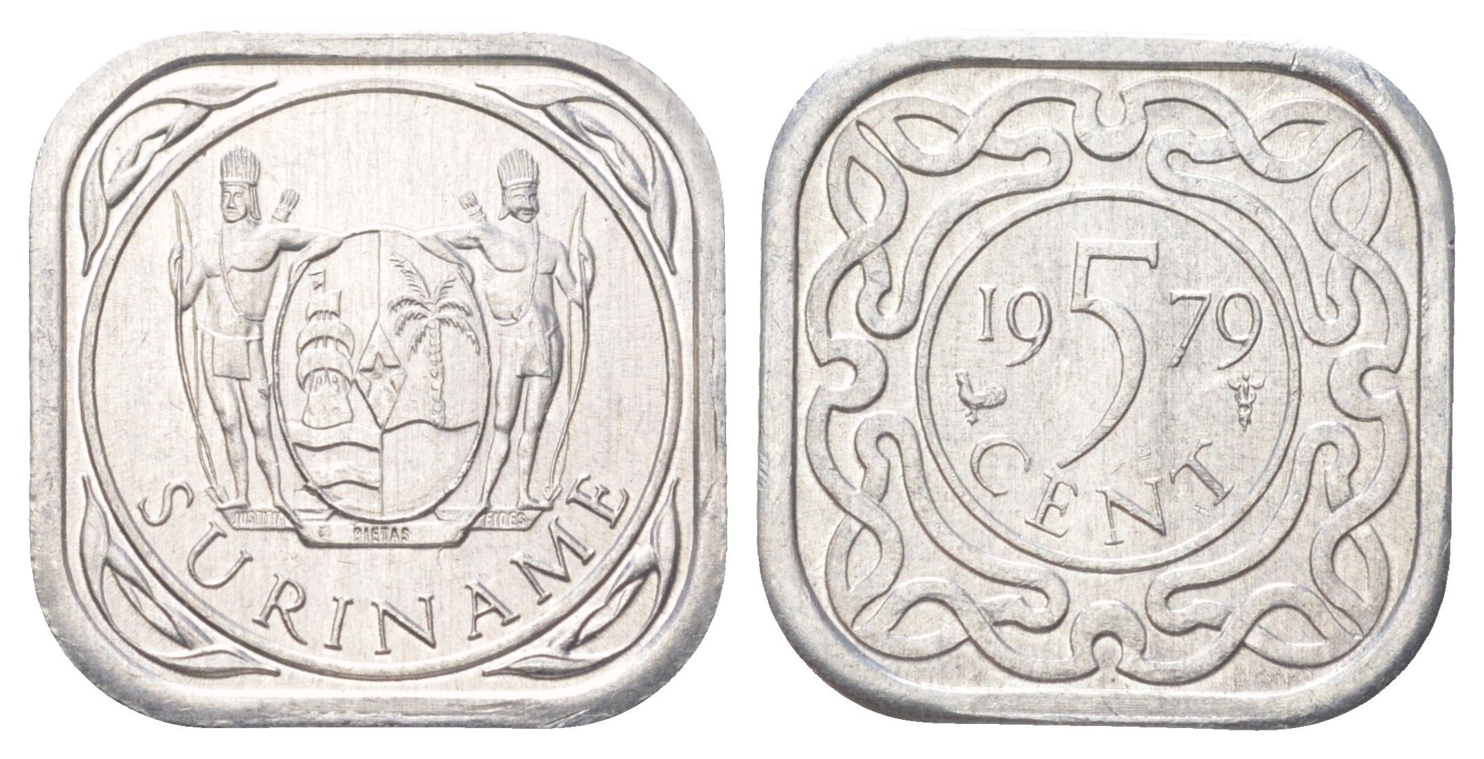 Суринам 5 центов 1979 KM 12.1a алюминий UNC 4625-315