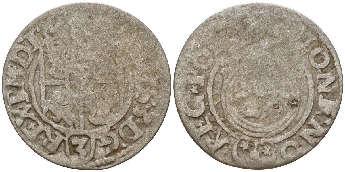Польша 3 полкера (3 полторака - 1 крейцер) 1622 Сигизмунд III Ваза (1587-1632) Gorecki B.22, KM 41 серебро 4158-852