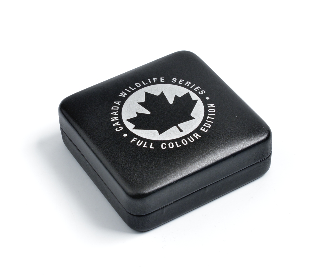 Канада 5 долларов 2012 серия Животный мир Канады, пума, в оригинальной коробке с сертификатом тираж 5000 экз., цветная эмаль серебро UNC 5-5-1-11