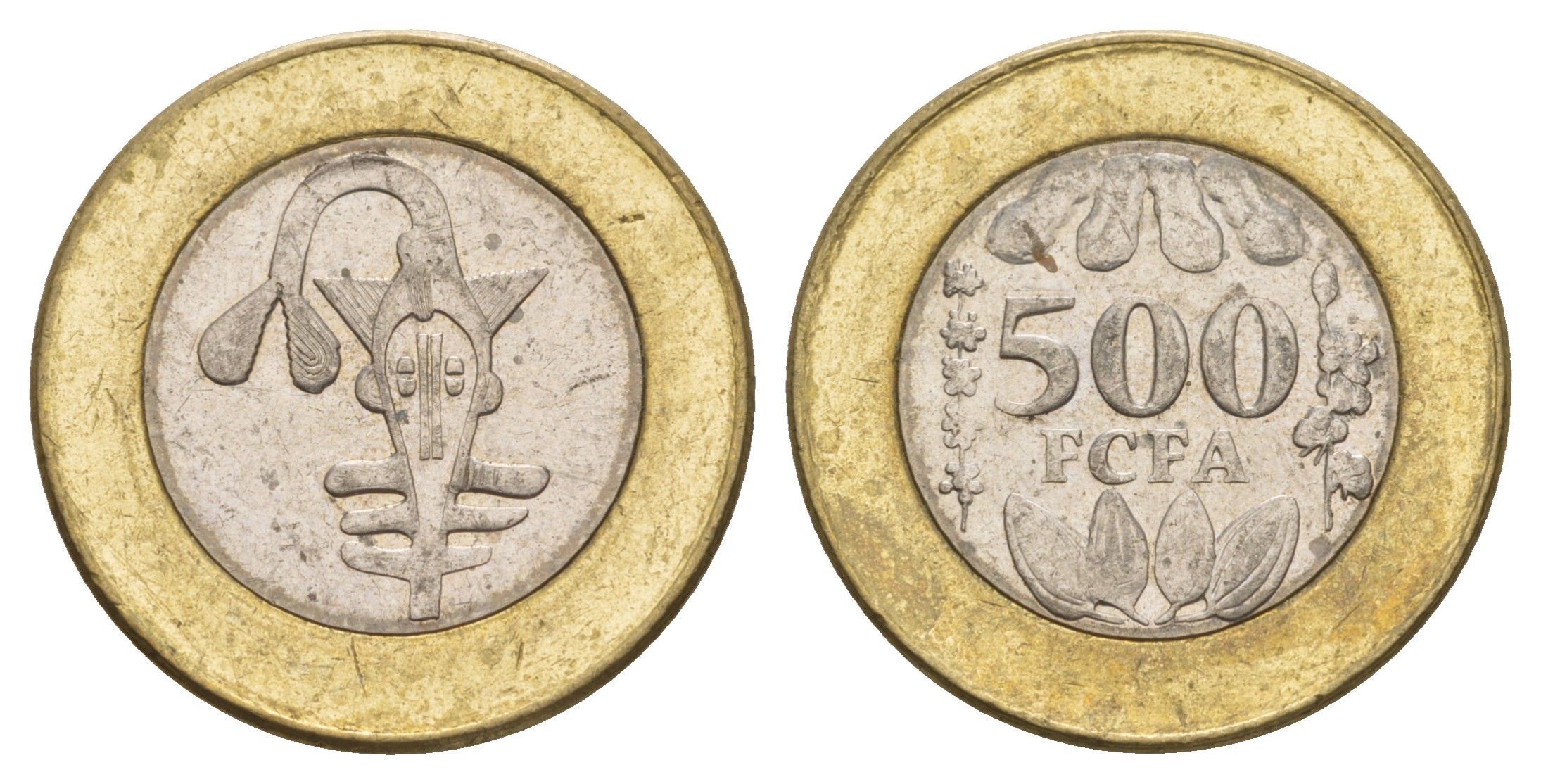 Западная Африка (BCEAO) 500 франков ND (2003-2010) KM 15 биметалл 4656-937