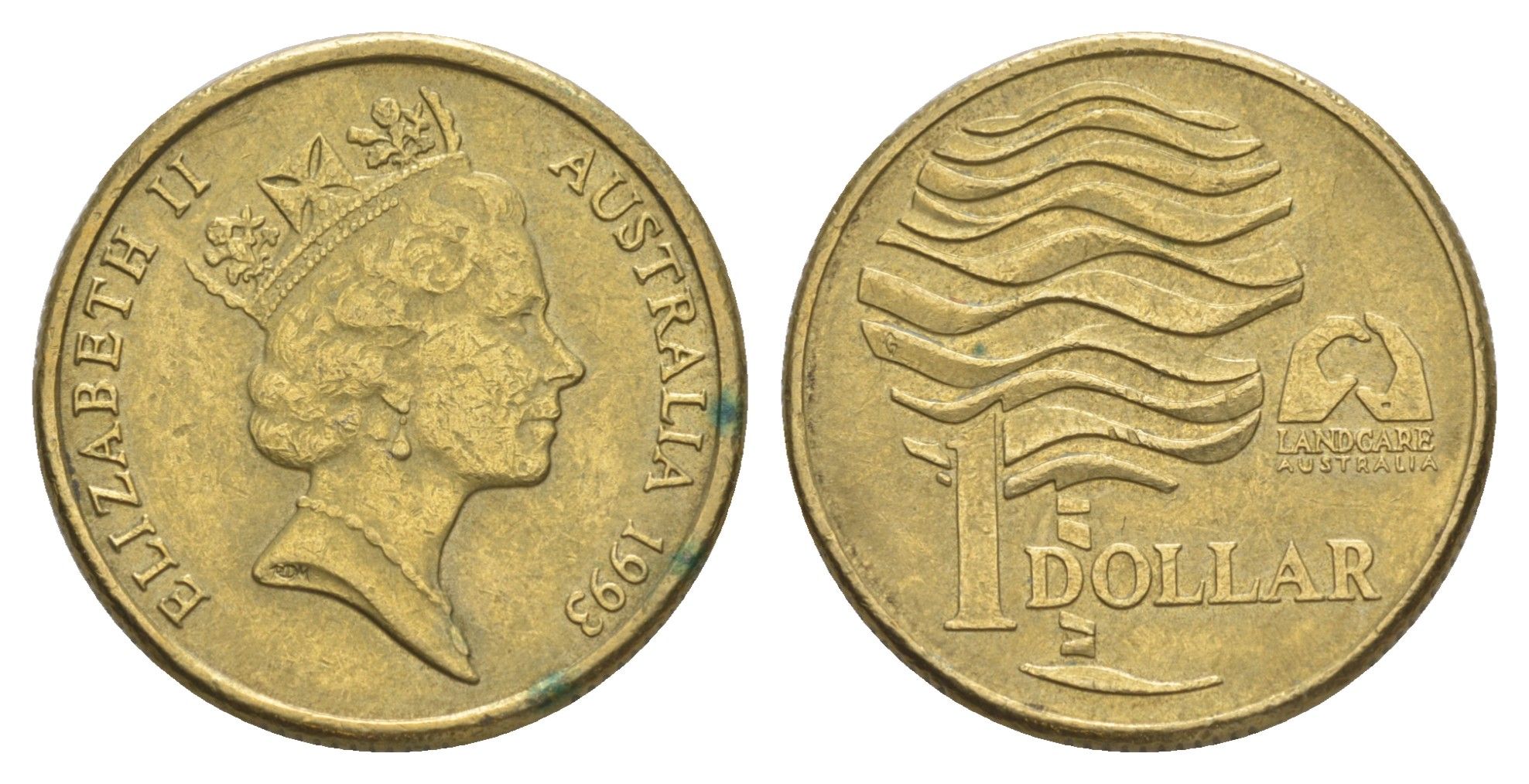 Австралия 1 доллар 1993 Landcare Australia — организация по защите окружающей среды KM 208 алюминиевая бронза 4631-1151