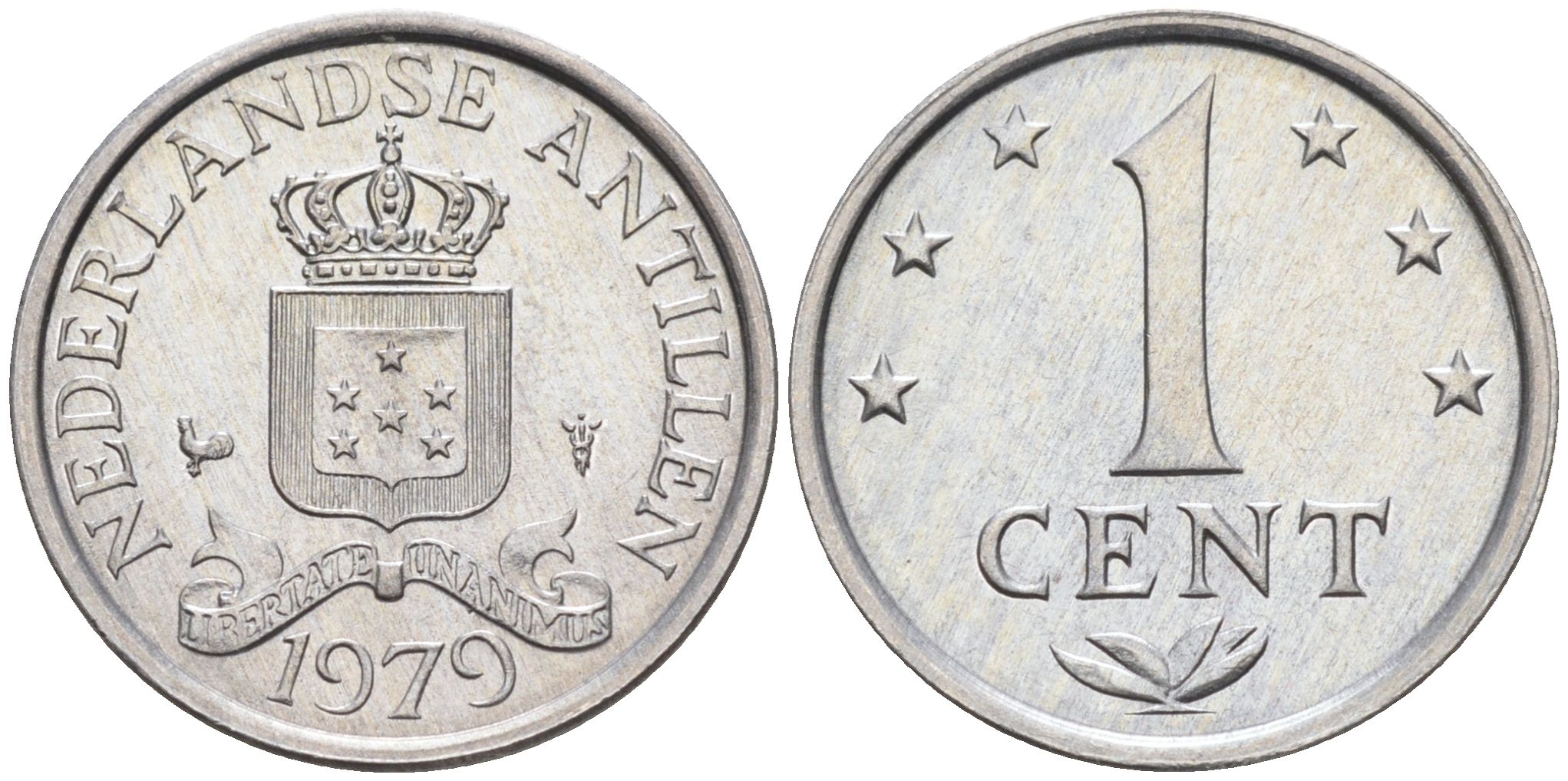 Нидерландские Антильские острова (Нидерландские Антилы) 1 цент 1979 Юлиана (1948-1980) KM 8a алюминий 4169-267