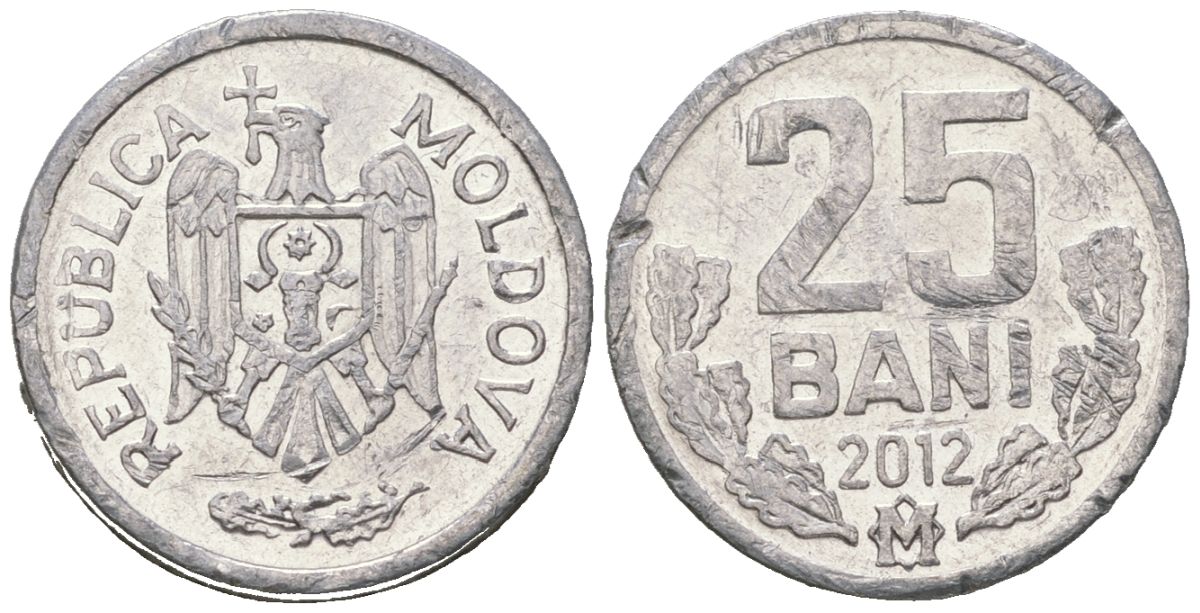Молдавия 25 бань (бани) 2012 KM 3 алюминий 4621-352