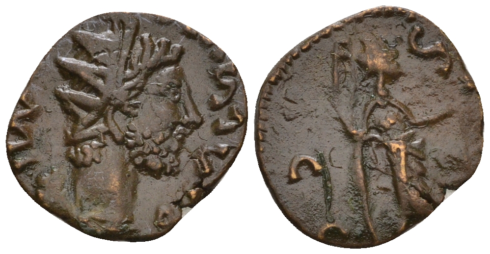 Римская Империя, императоры в Галлии антониниан 271 - 274 Тетрик, локальная чеканка в Галлии RIC - биллон 1073-25-105