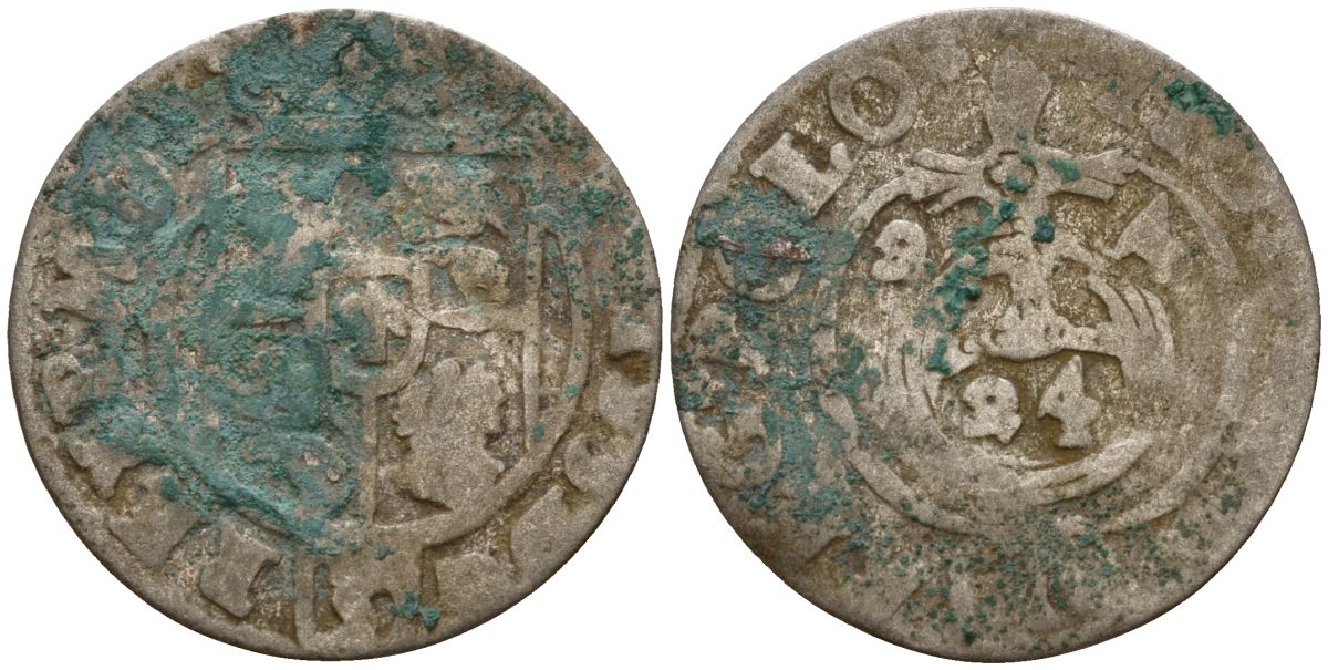 Польша 3 полкера (3 полторака - 1 крейцер) 1624 Сигизмунд III Ваза (1587-1632) Gorecki B.24, KM 41 серебро 4160-135