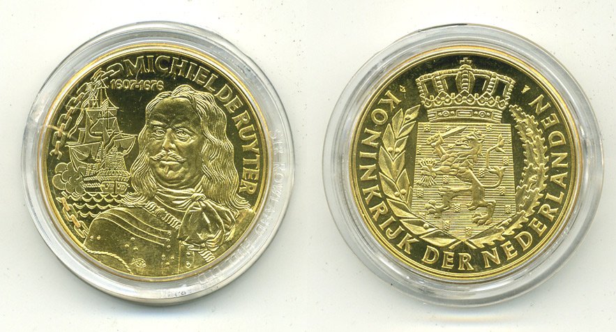 НИДЕРЛАНДЫ МЕДАЛЬ МИХАЭЛЬ РАЙТЕР (1607-1676) UNC 06-130-24