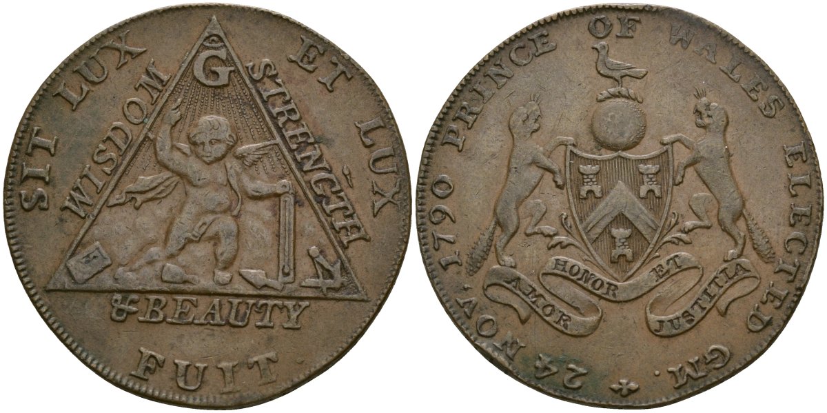 Великобритания, Мидлсекс 1/2 пенни 1794 токены Кондера Dalton & Hamer 370 медь 000-000