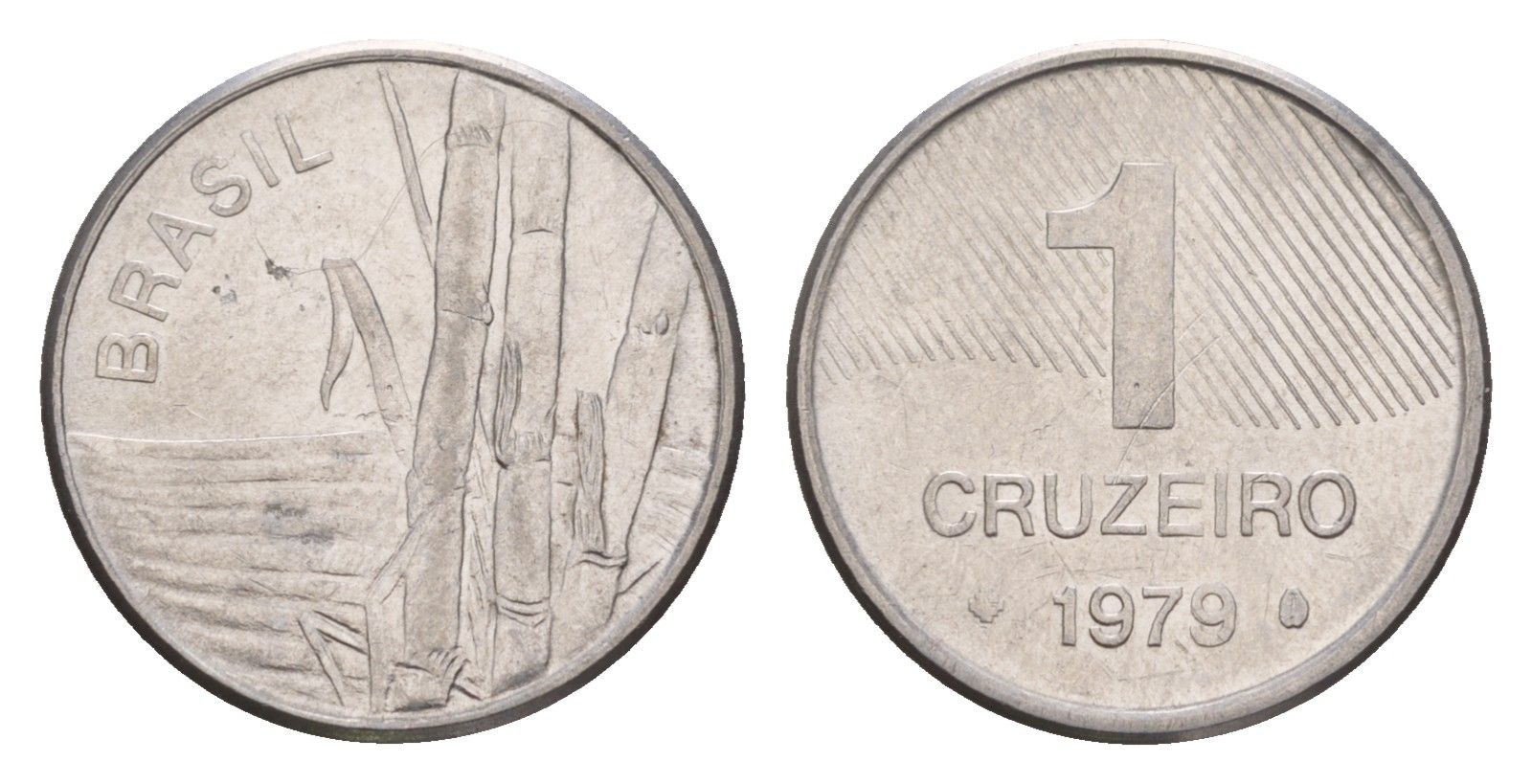 Бразилия 1 крузейро 1979 Сахарный тростник KM 590 нержавеющая сталь 4655-1121