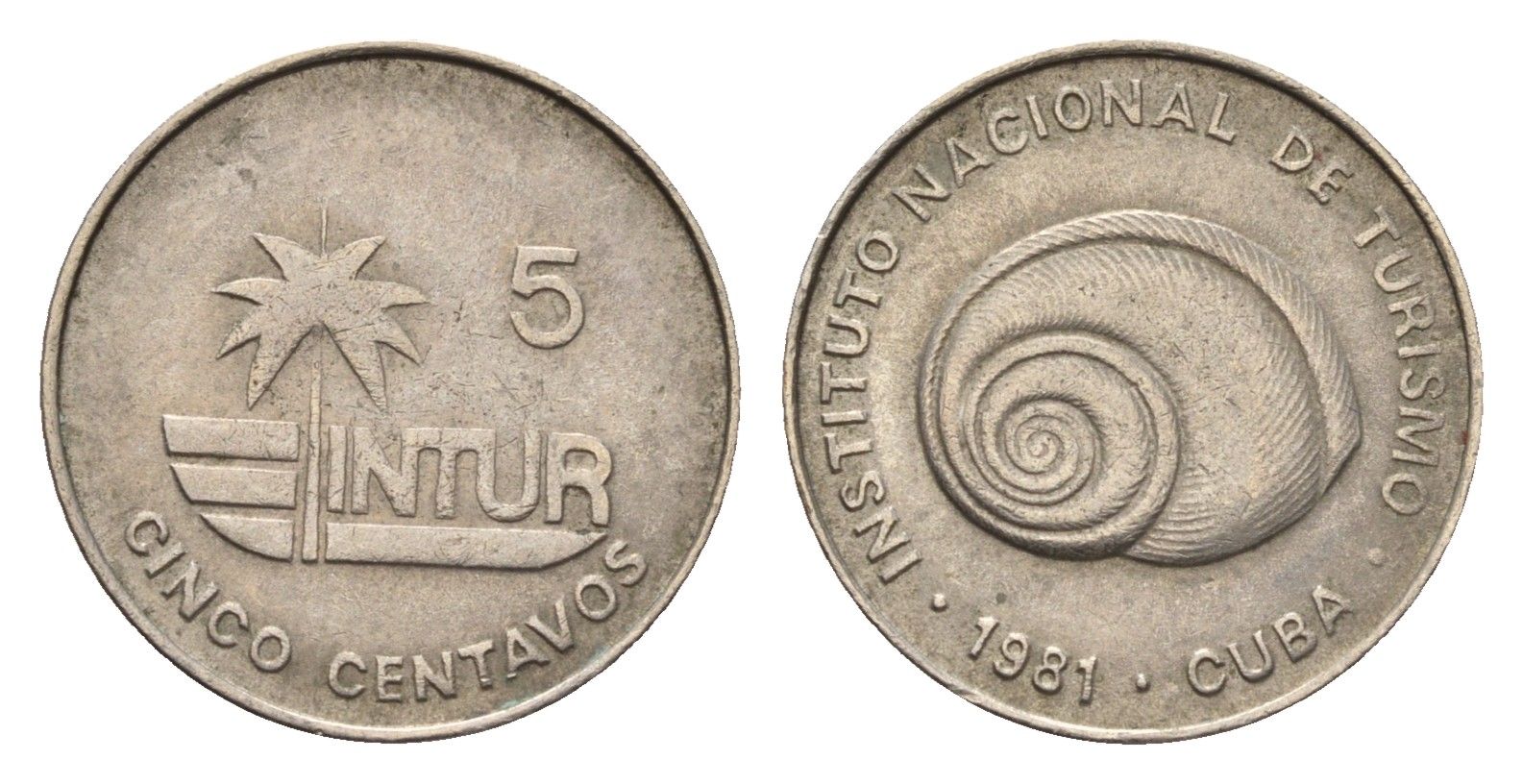 Куба 5 сентаво 1981 KM 412.1 медно-никель 4643-666