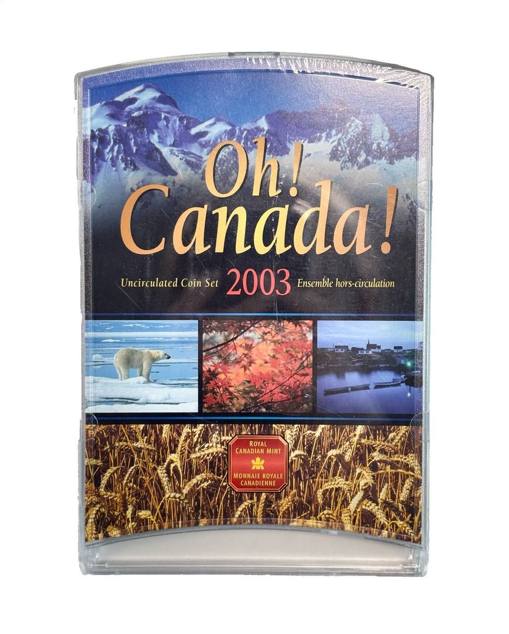 Канада набор из 7 монет (1, 5, 10, 25 и 50 центов; 1 доллар) 2003 Oh! Canada, в оригинальной упаковке KM 289, 182, 183, 184, 290, 186 и 270 UNC 7-7-13