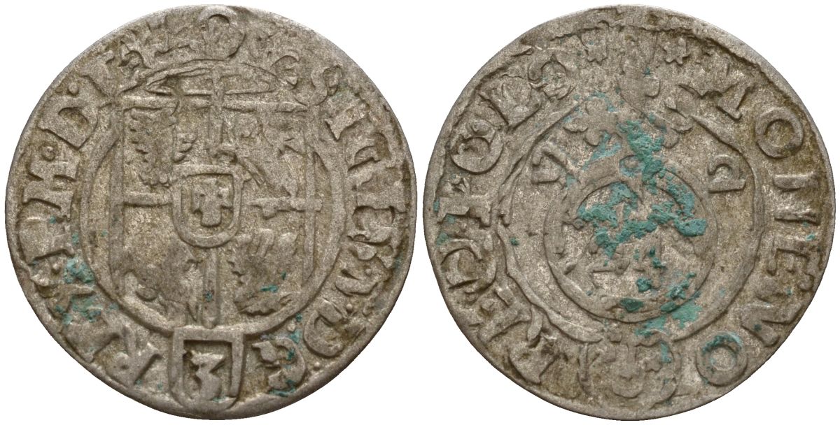 Польша 3 полкера (3 полторака - 1 крейцер) 1622 Сигизмунд III Ваза (1587-1632) Gorecki B.22, KM 41 серебро 4158-869