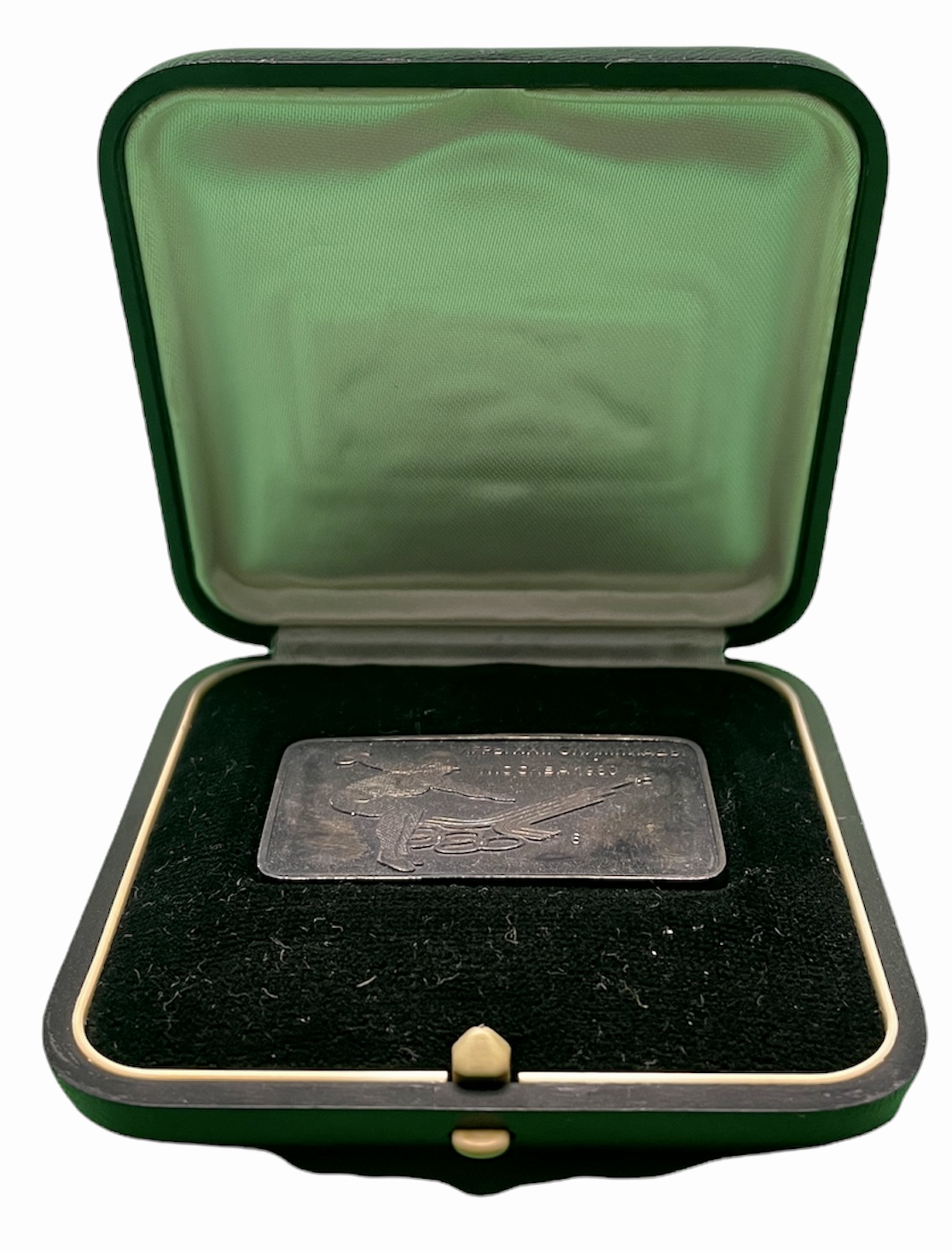 СССР медаль 1980 Олимпиада 1980, Москва, конный спорт, в оригинальной коробке серебро PROOF 7-5-5-22