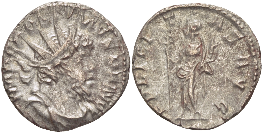 Римская Империя (императоры в Галлии) антониниан 260 - 269 Постум. IMP C POSTVMVS P F AVG / FELICITAS AVG, Фелицитата с кадуцием и рогом Изобилия, Колония Агриппины, Good Very fine RIC 58 биллон 1073-13-12