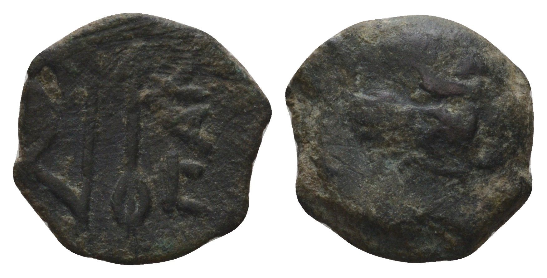 Боспорское Царство тетрахалк 275-245 года до н.э. Пантикапей медь 4669-325