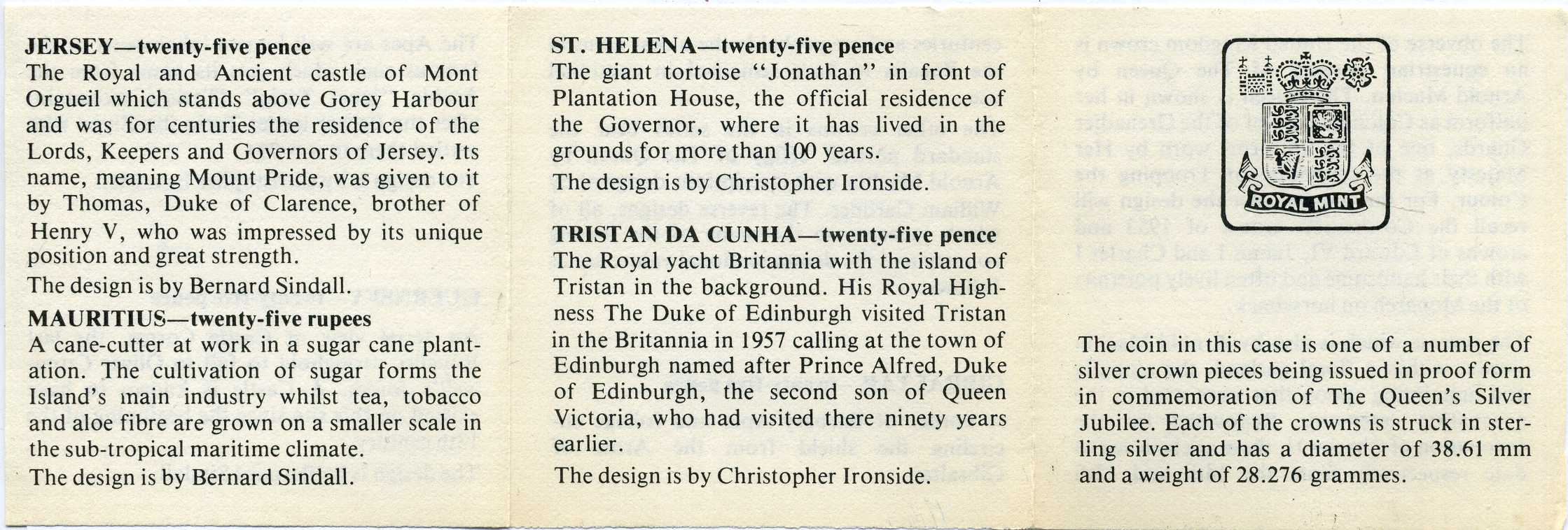 Джерси 25 пенсов 1977 25 лет правления Елизаветы II, в оригинальной коробке, с сертификатом KM 44а серебро PROOF 3-4-4-30