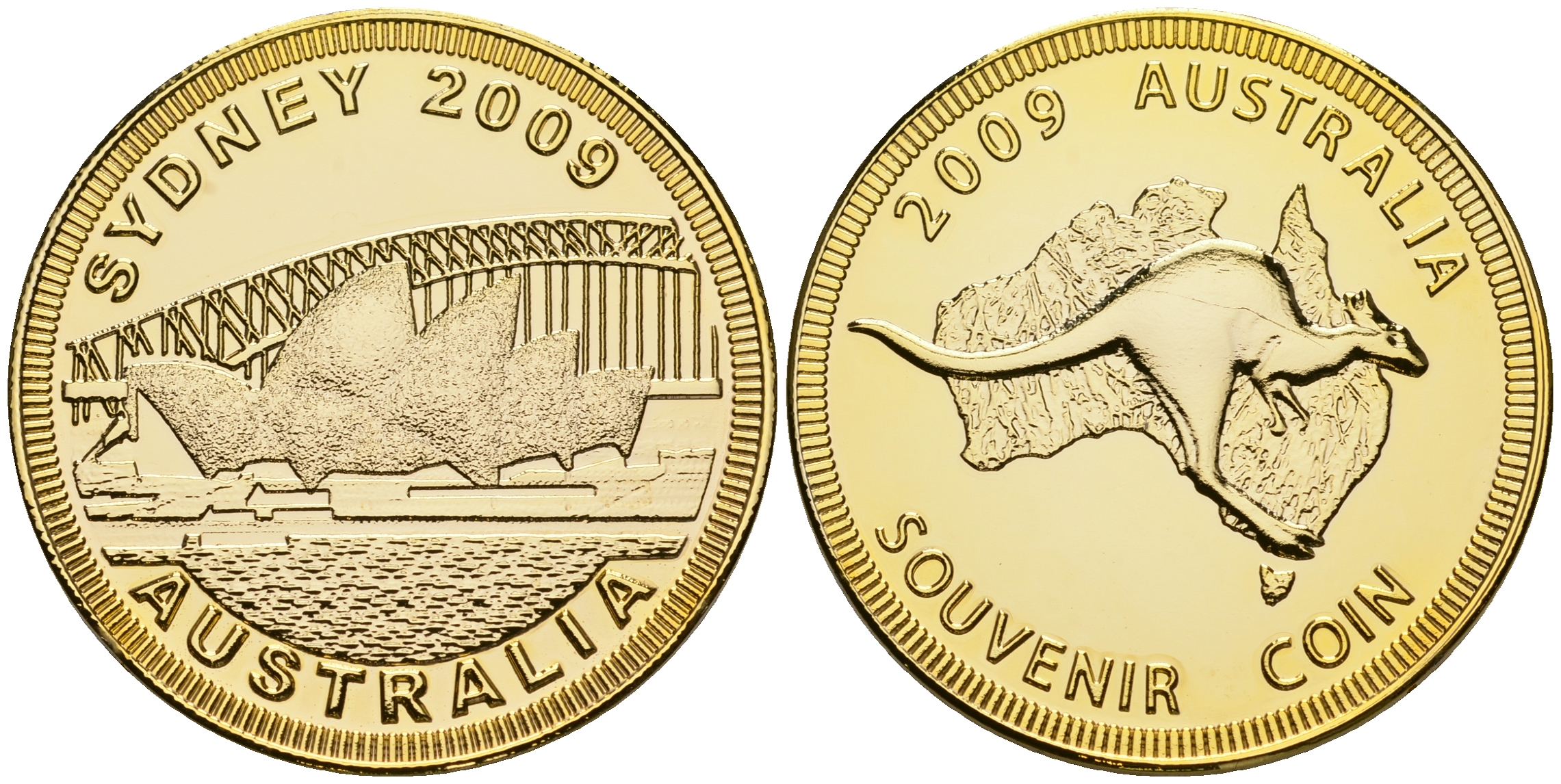 Австралия сувенирный жетон 2009 латунь PROOF 11-080-44