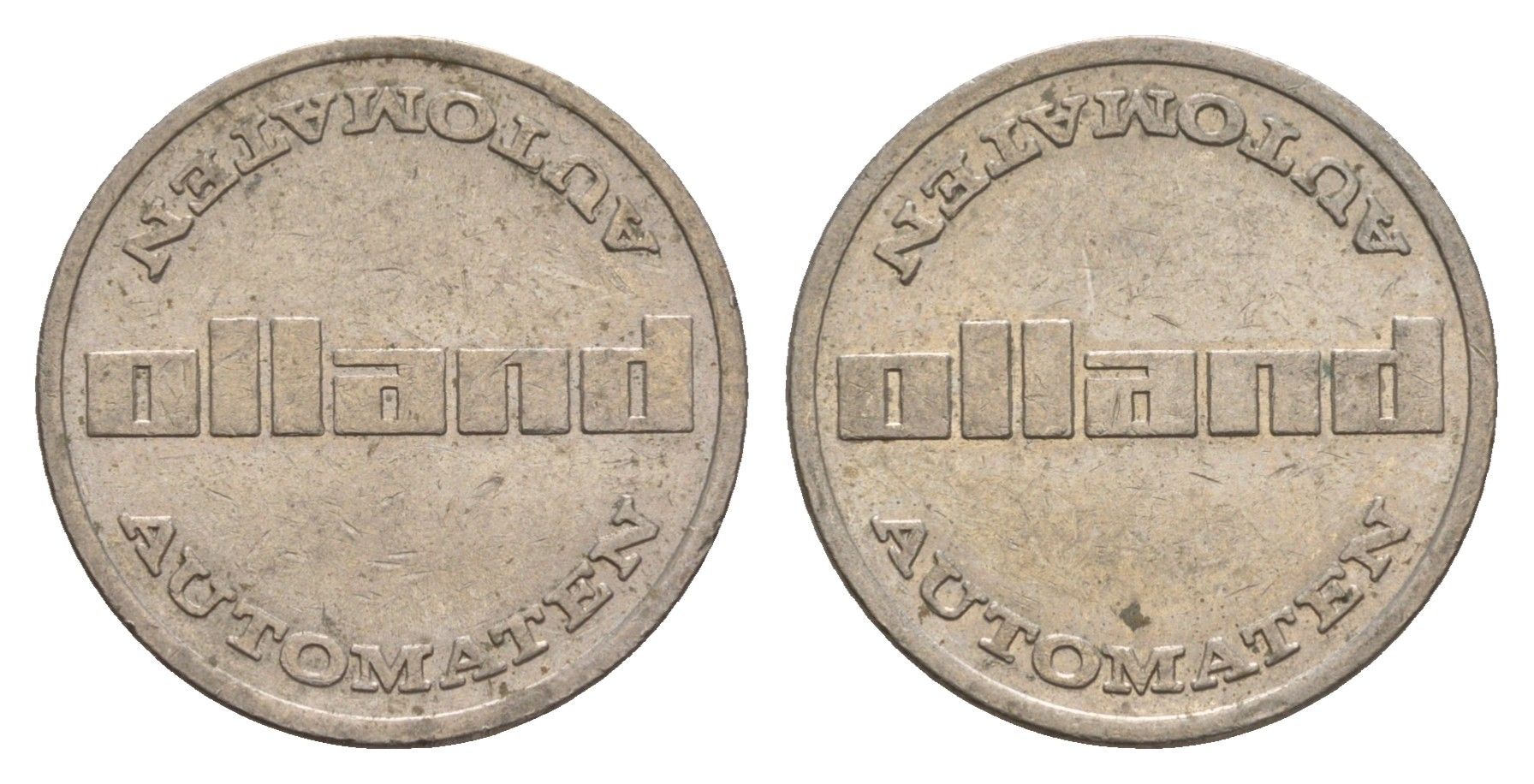 Нидерланды жетон Olland Automaten диаметр 22 мм, вес 4,7 гр медно-никель 4656-555