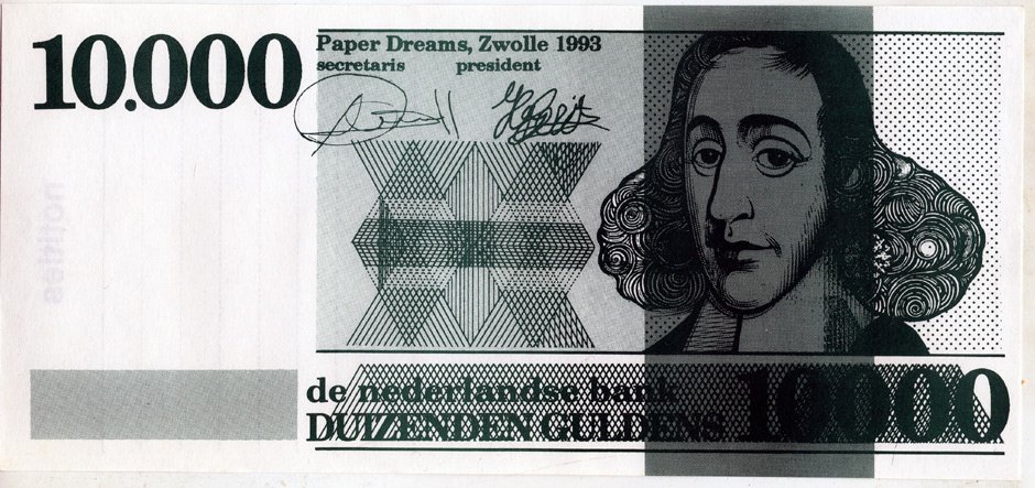 НИДЕРЛАНДЫ 10000 ГУЛЬДЕНОВ 1993 320 Х 134 ПРИНТ ОДНОСТОРОННИЙ, СУВЕНИРНАЯ бумага UNC (ПРЕСС) 6283-45-1