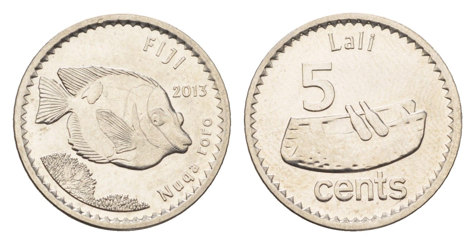 Фиджи 5 центов 2013 KM 332 сталь плакированная никелем UNC 4697-735