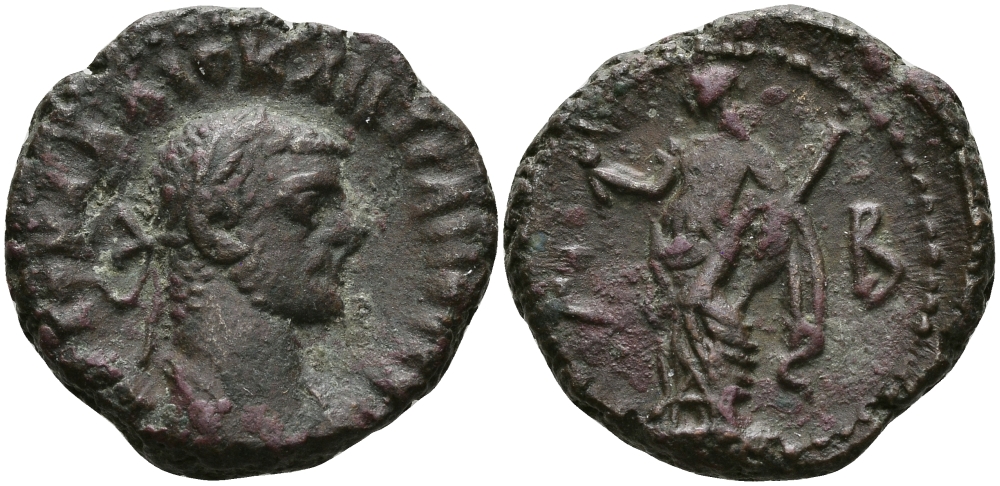 Римская Империя, Провинция Египет тетрадрахма 285 - 286 Диоклетиан / Эйрена, богиня Мира, Александрия Good Very fine Kamp/Gansch 119.18 биллон 1073-10-114