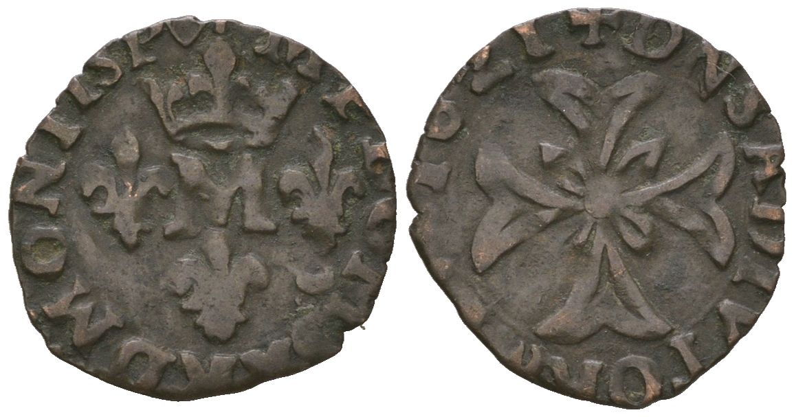 Франция 1 лиард 1621 Мария де Бурбон (1608-1627) KM A22 серебро 441-1212