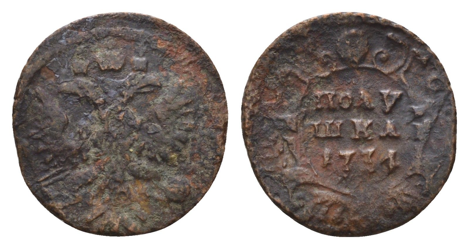 Россия полушка 1734 Анна Иоанновна (1730-1740) Биткин 313 медь 4684-327