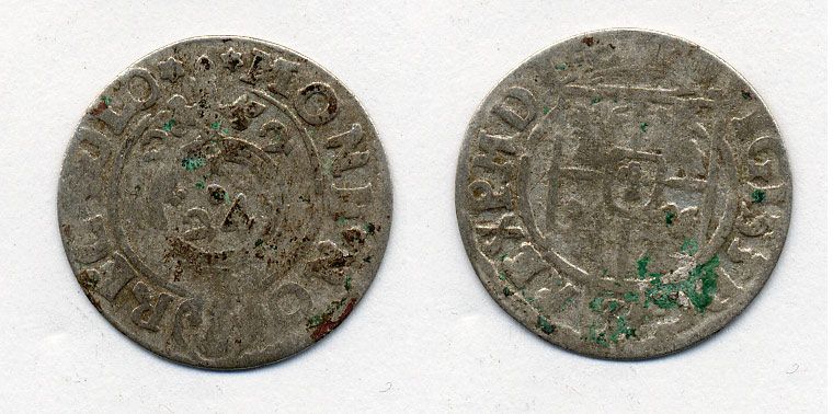 ПОЛЬША 3 ГРОША 1622 СЕРЕБРО 41-845