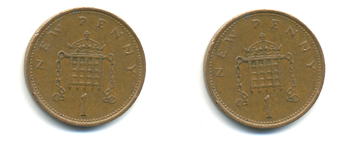 Великобритания 1 пенни 1979 Елизавета II (1952-2022) КМ 915, Spink B1 бронза 177-1117