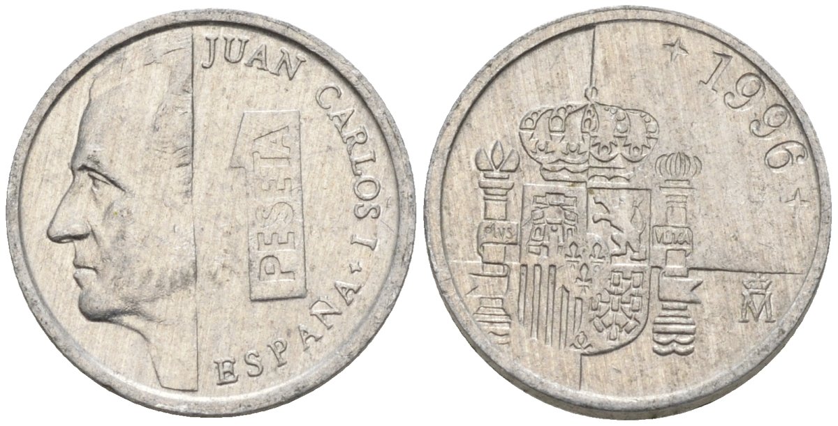 Испания 1 песета 1990 Хуан Карлос I (1975 - 2014) KM 832 алюминий 4154-524