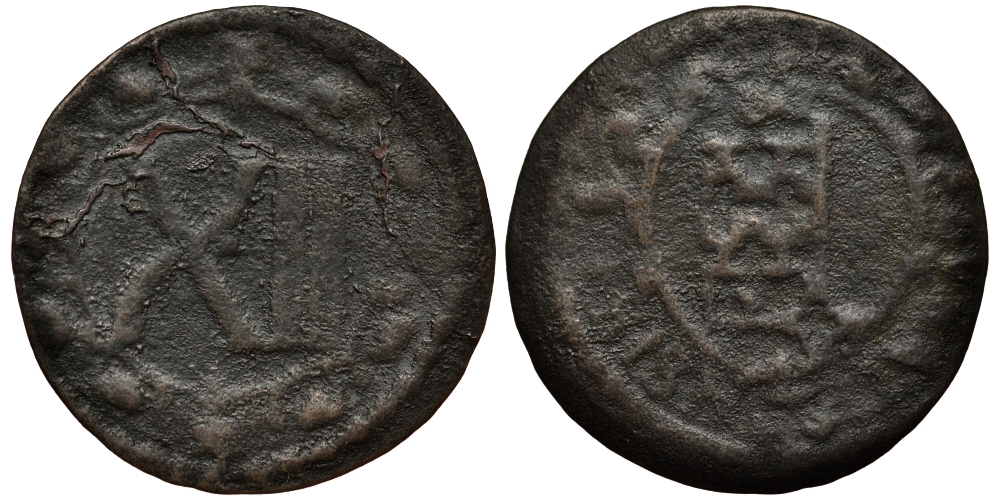 Соест 12 пфеннигов 1600-ые медь 413-3013