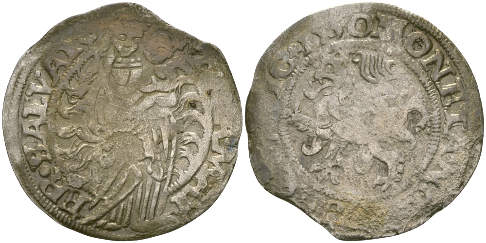 БРАУНШВЕЙГ 1 МАРИЕНГРОШ 1550 серебро 65-855