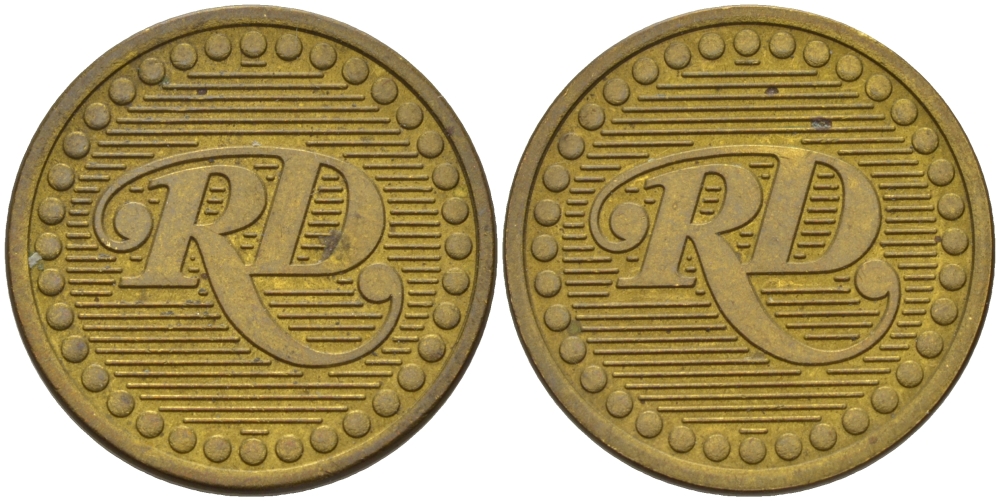 США ЖЕТОН ND RD, ЖУРНАЛ РИДЕРЗ ДАЙДЖЕСТ (RIADER'S DIGEST), ДИАМЕТР 22 ММ. желтый металл 28-746