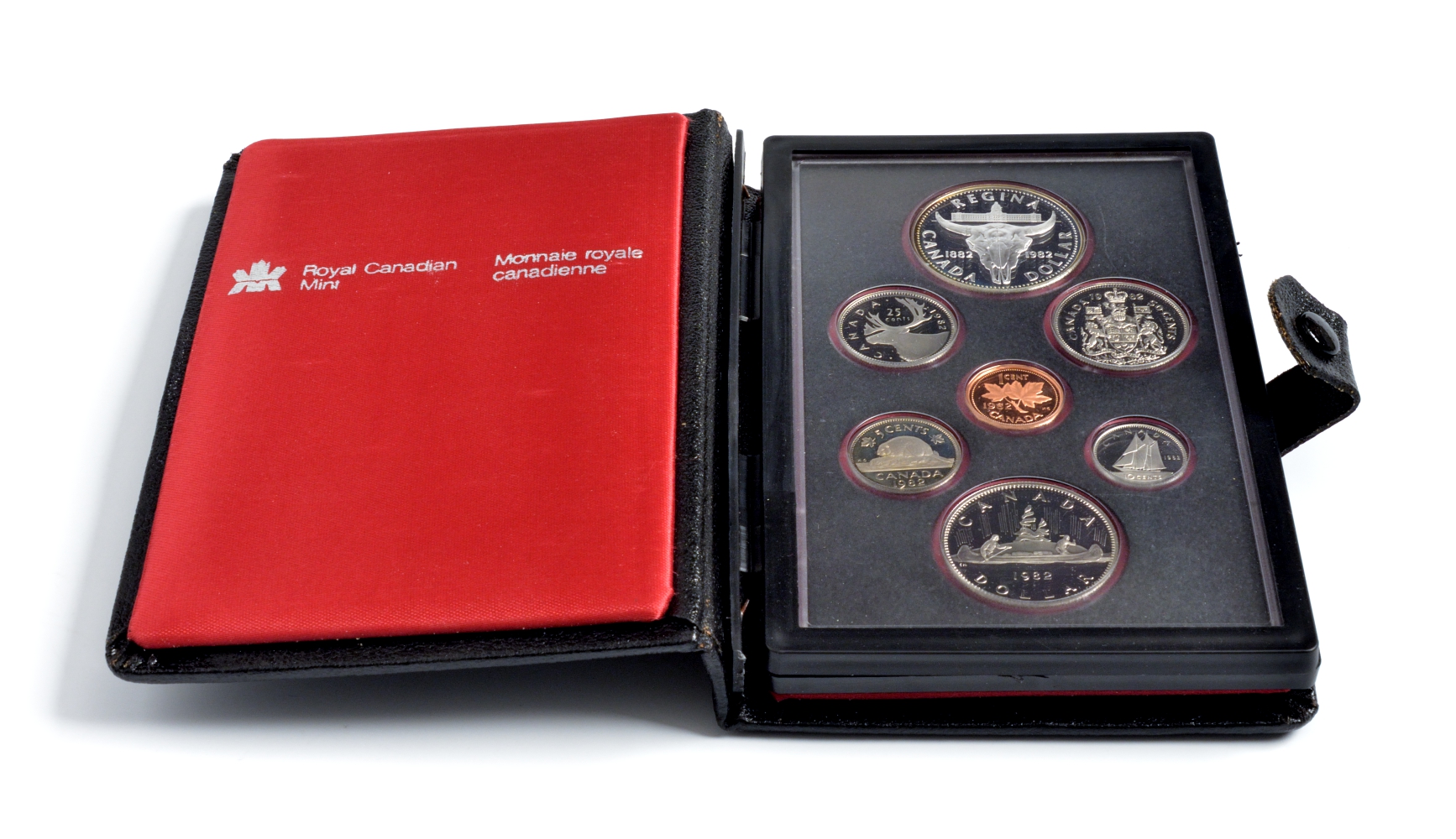 Канада набор из 7 монет 1982 100 лет городу Реджайна (1882-1982), королевский музей, оригинальная коробка и сертификат KM PS2 PROOF 7-5-2-22