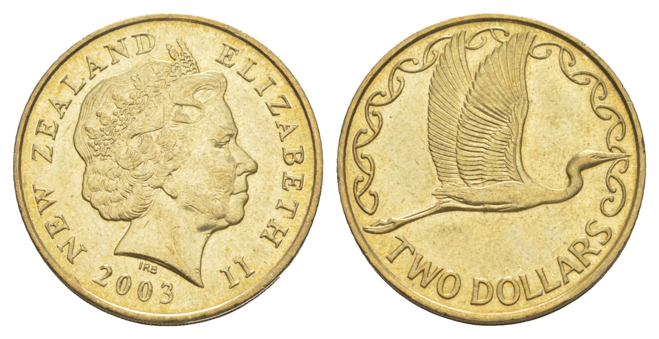 Новая Зеландия 2 доллара 2003 KM 121 алюминиевая бронза UNC 4652-312
