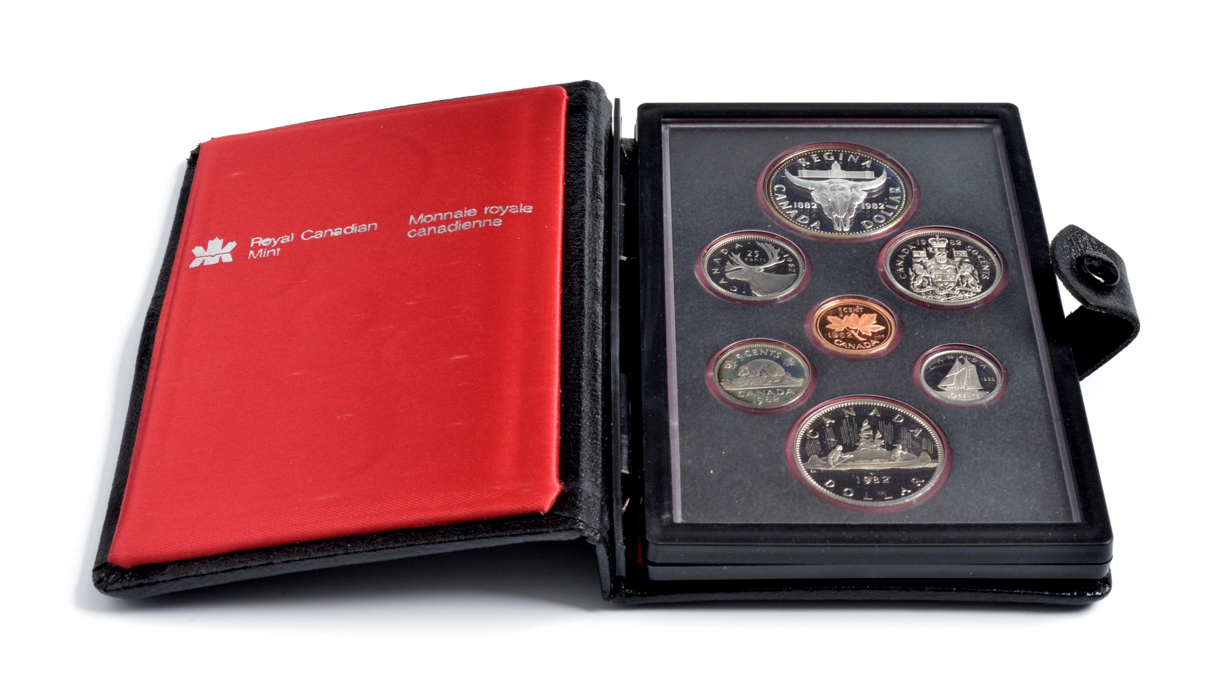 Канада набор из 7 монет 1982 100 лет городу Реджайна (1882-1982), королевский музей, оригинальная коробка и сертификат KM PS2 PROOF 7-5-2-23