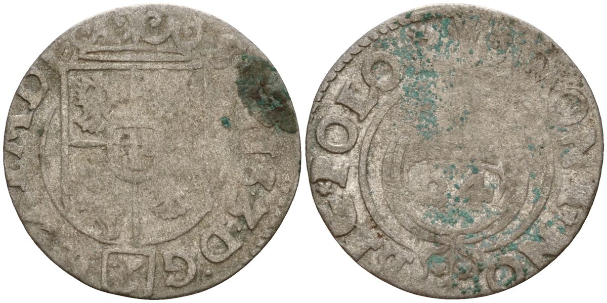 Польша 3 полкера (3 полторака - 1 крейцер) ND (1620-1627) Сигизмунд III Ваза (1587-1632) KM 41 серебро 4158-747
