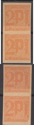 Пассау сцепка из 2 нотгельдов (2 пфеннига) 1921 Grabowski P7.7d бумага UNC (пресс) 2193-48-3-1