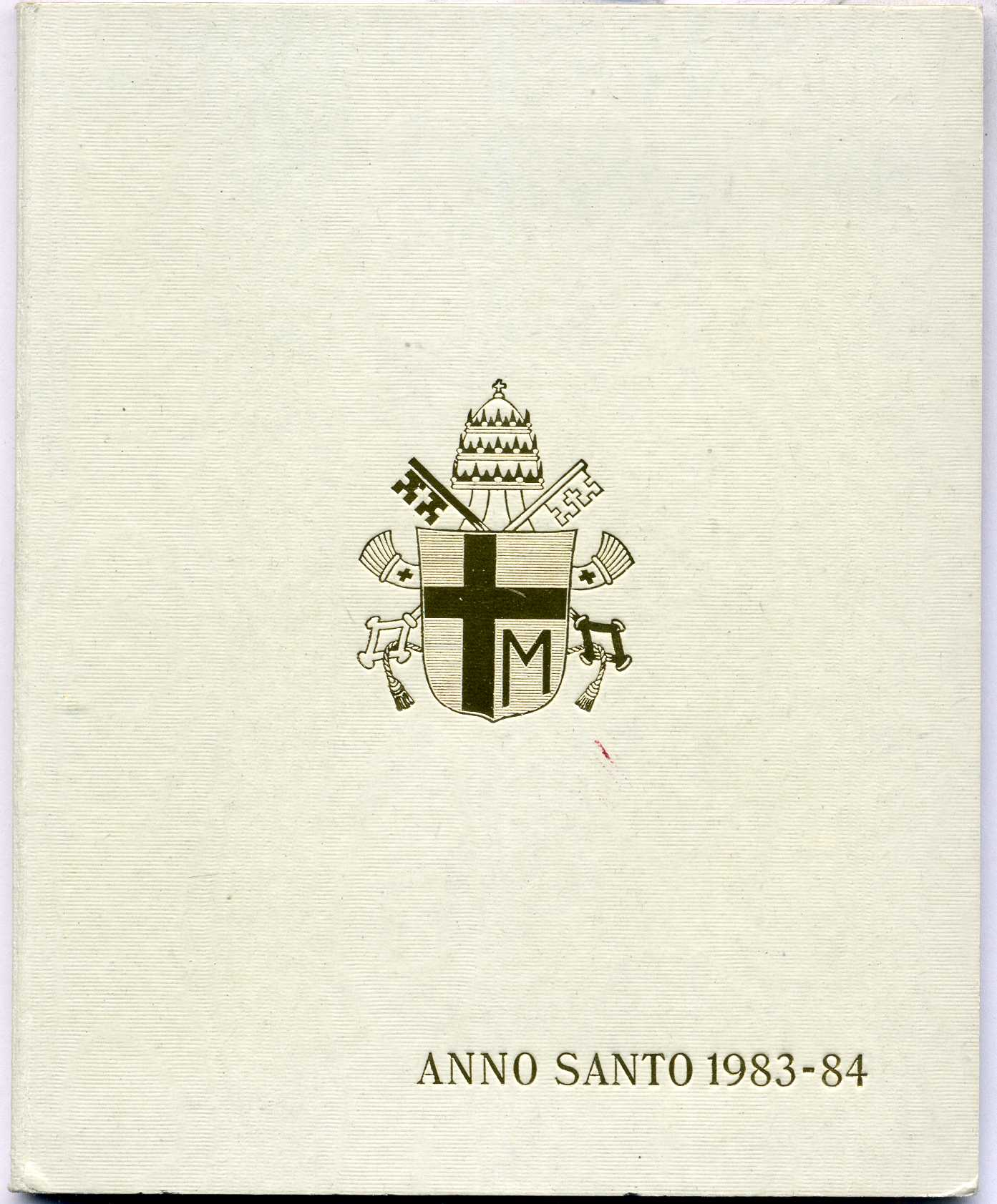 Ватикан 500 и 1000 лир 1983-1984 Иоанн Павел II, внеочередной святой год, в картонном буклете KM 168, 169 серебро UNC 6-5-2-23
