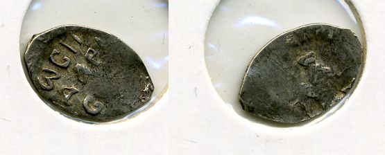 РОССИЯ 1 КОПЕЙКА ИВАН III серебро 507-1424