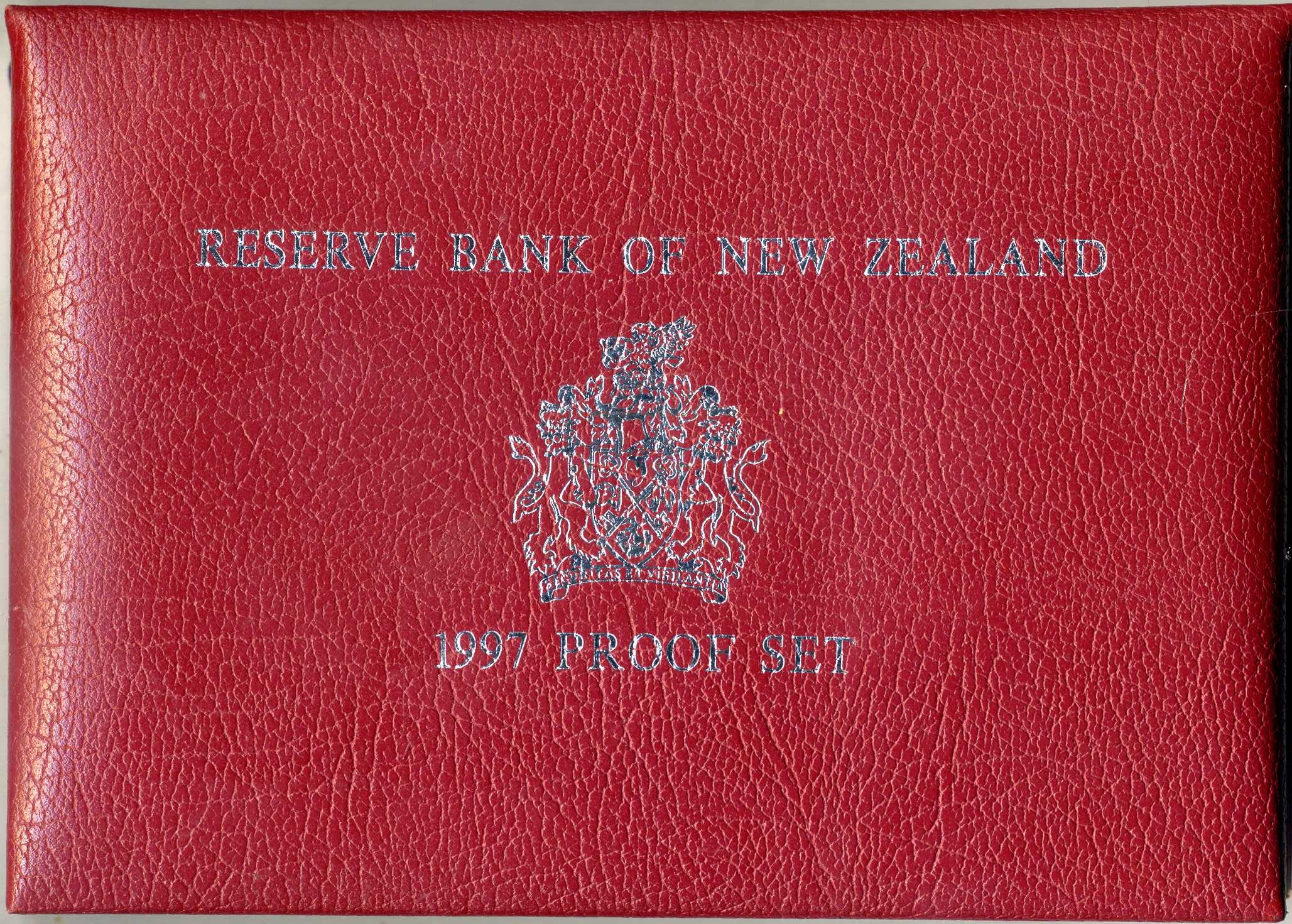 Новая Зеландия официальный набор из 7 монет 1997 тико (скворец, Saddleback) KM PS 40 серебро, медно-никель PROOF 5-4-1-42