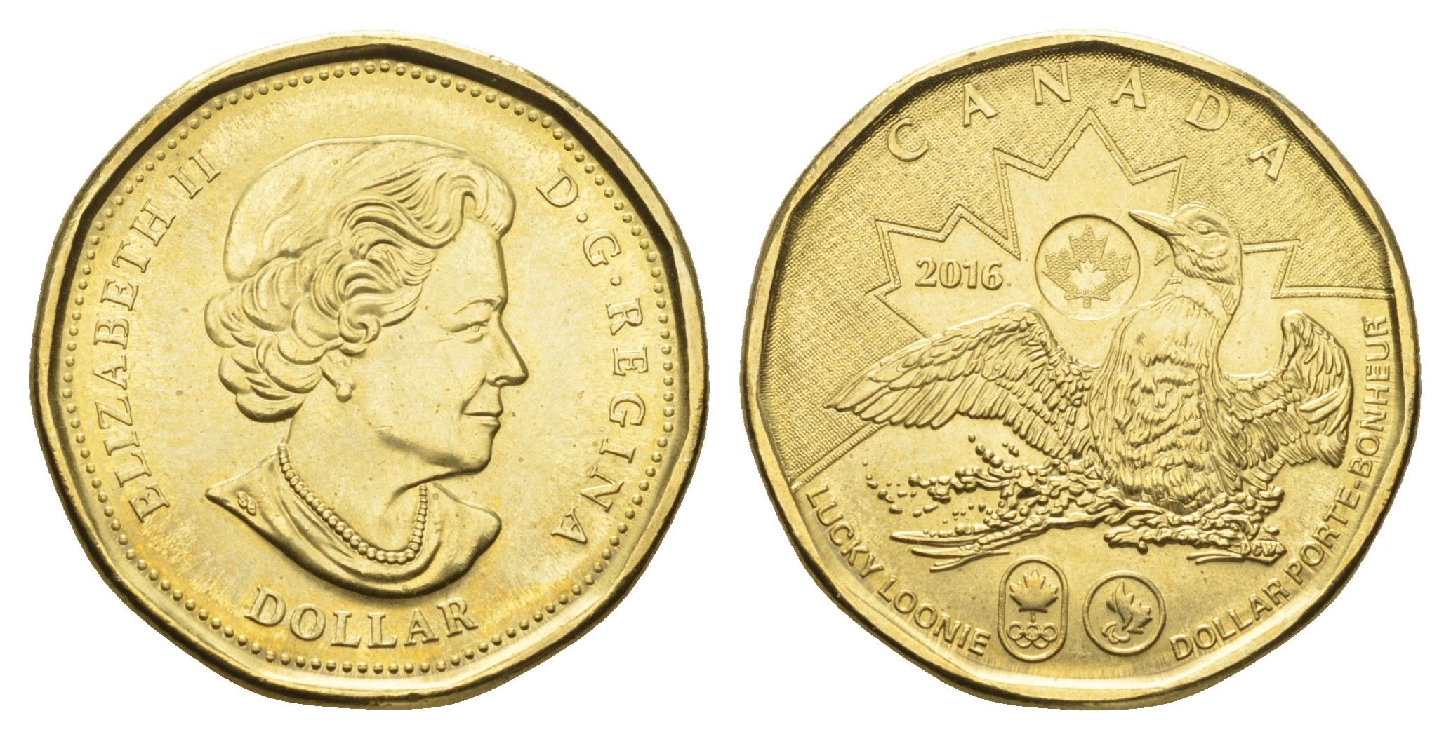 Канада 1 доллар 2016 XXXI летние Олимпийские Игры, Рио-Де-Жанейро 2016 KM 2089 никель плакированная бронзой UNC 4678-1235