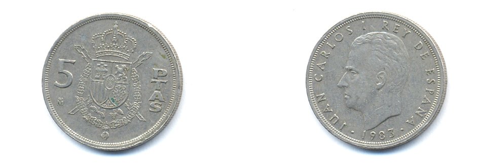 Испания 5 песет 1983 Хуан Карлос I (1975-2014) KM 823 медно-никель 54-1913